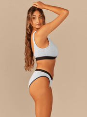 Curvy UltraModal™ Core Scoop Bralette | Heather Grey
