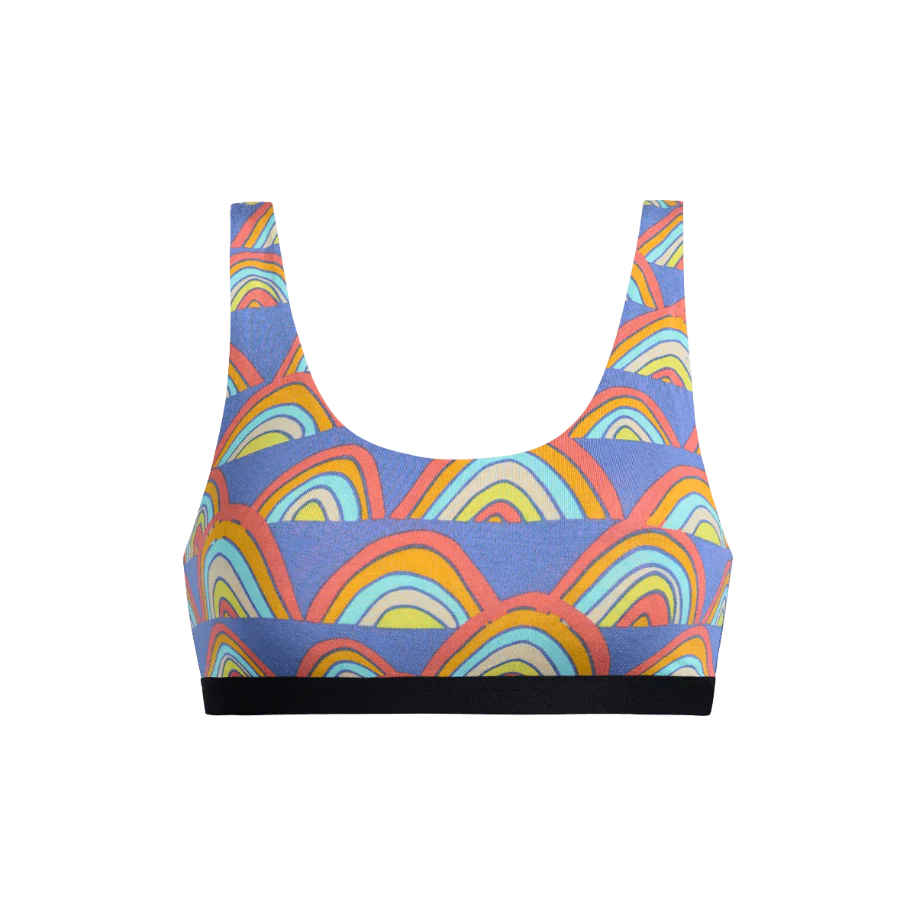 UltraModal™ Core Scoop Bralette | Retro Rainbows