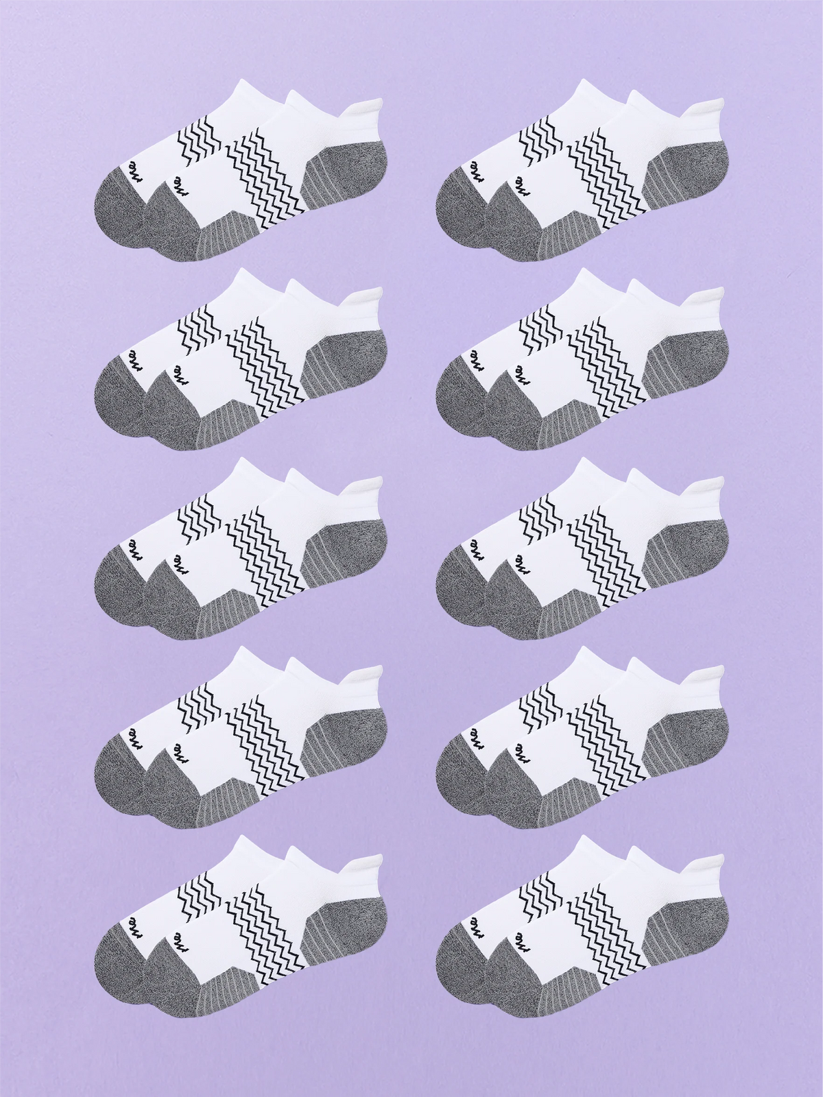 Active Ankle Sock 10-Pack | White Pack