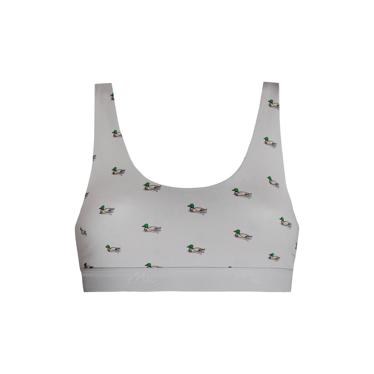 Stretch Cotton Scoop Bralette | Ducks