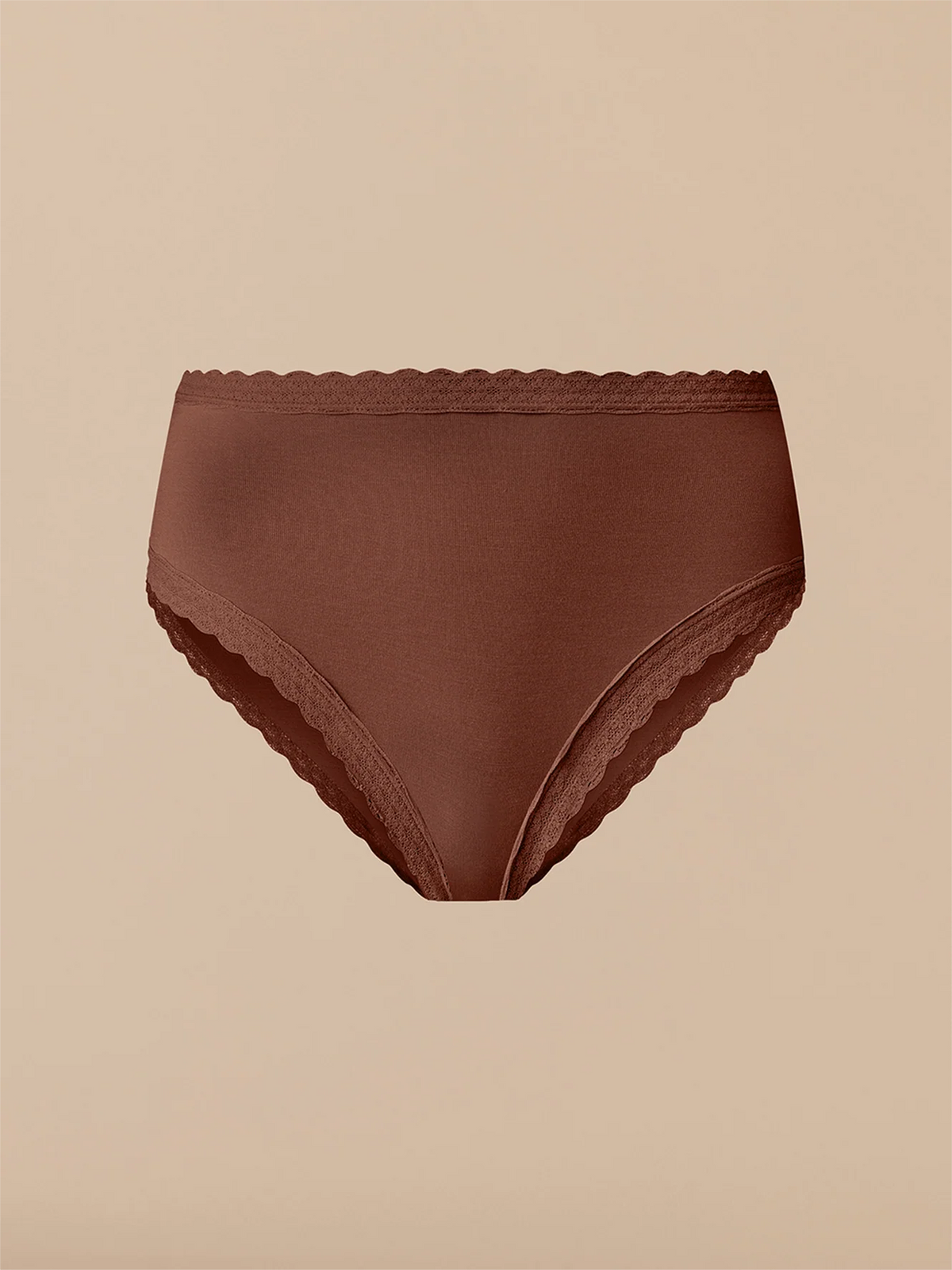 UltraModal™ Lace High-Waisted Cheeky Bikini | Walnut Shell