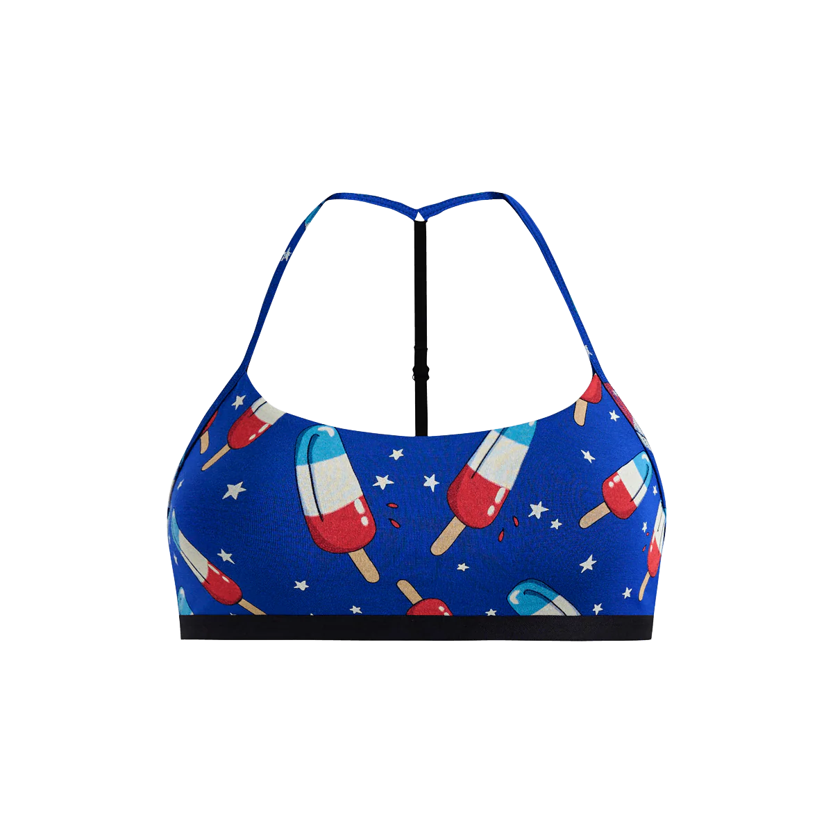 UltraModal™ Core T-Back Bralette | Patriotic Pops
