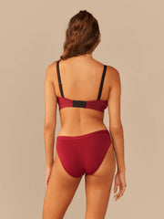 Curvy UltraModal™ FeelFree Ruched Bralette | Cabernet/Cabernet