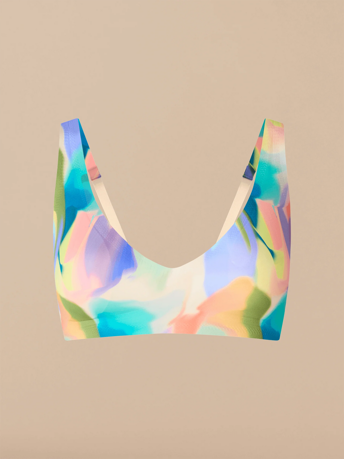 Seamless Plunge Bralette | Paint Blends