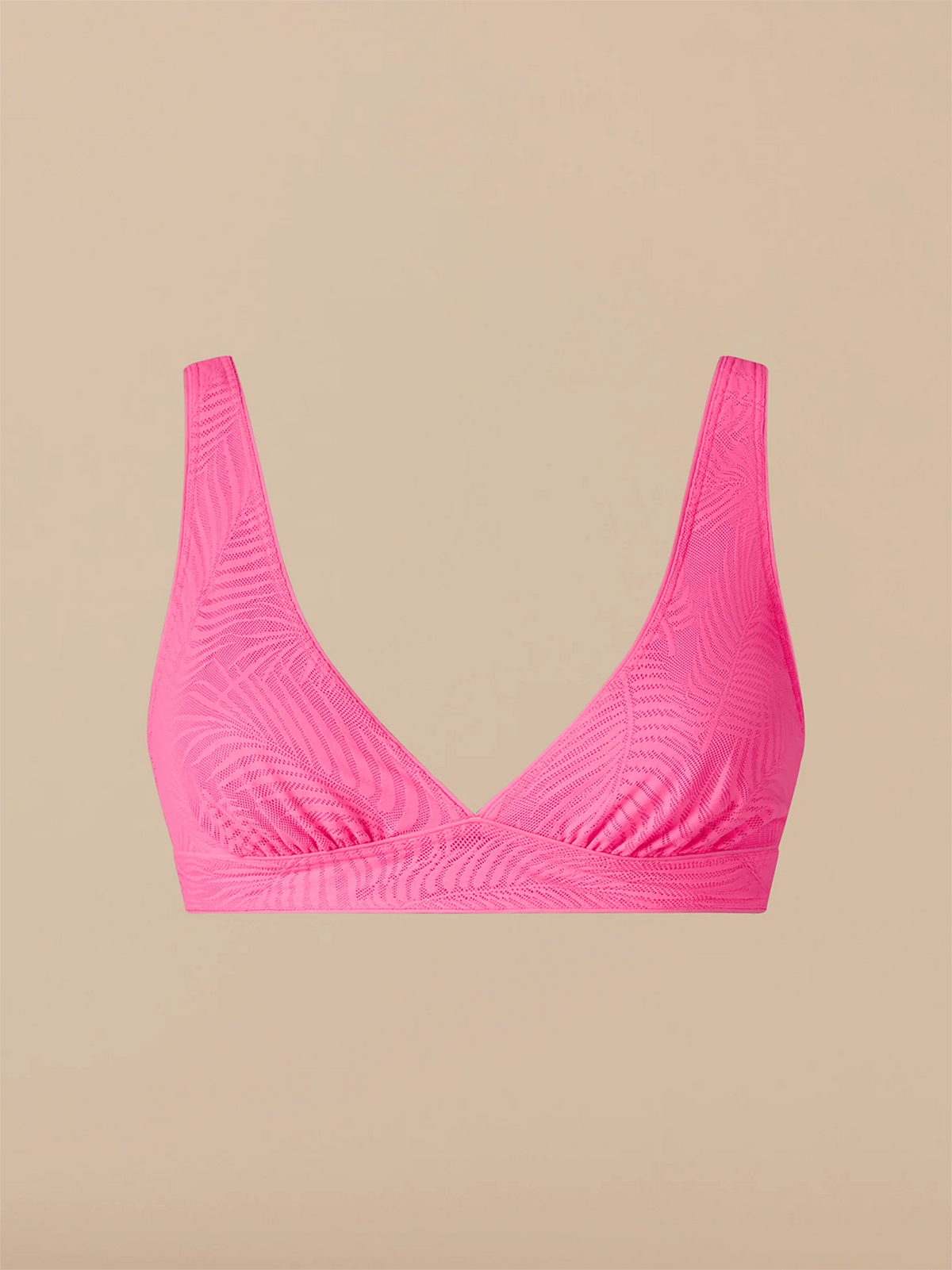 All Over Lace Plunge Bralette | Knockout Pink