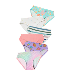 UltraModal™ Kids FeelFree Girls Bikini Brief 6-Pack | Fun in the Sun Pack