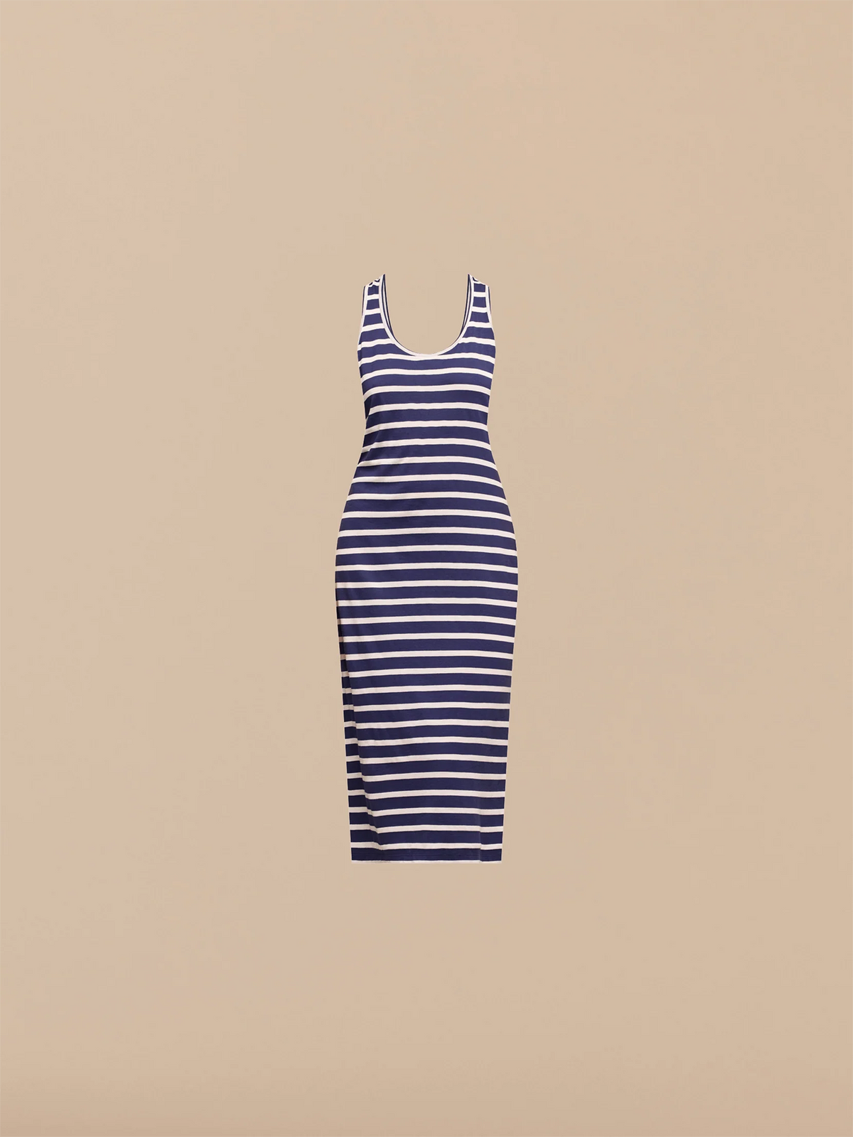 Daily Racerback Tank Dress | Navy Stripes