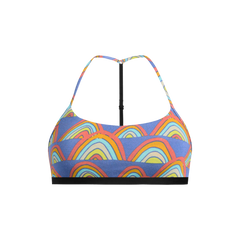 UltraModal™ Core T-Back Bralette | Retro Rainbows