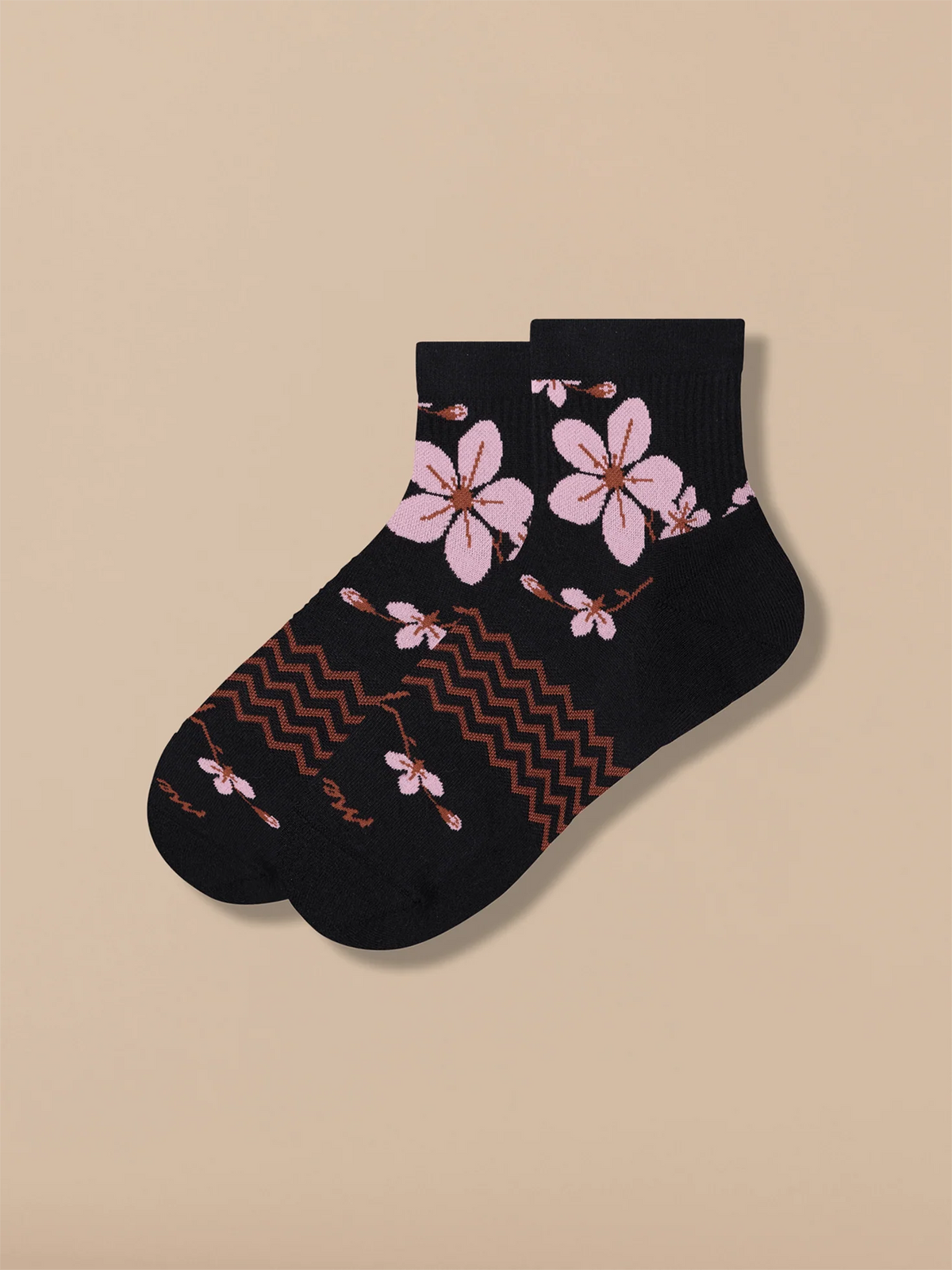 Essential Quarter Sock | Cherry Blossom