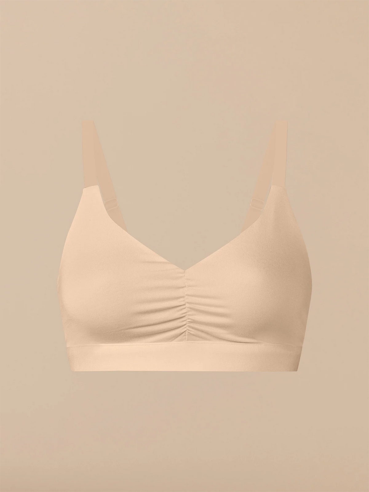 Curvy UltraModal™ FeelFree Ruched Bralette | Brazilian Sand/Brazilian Sand