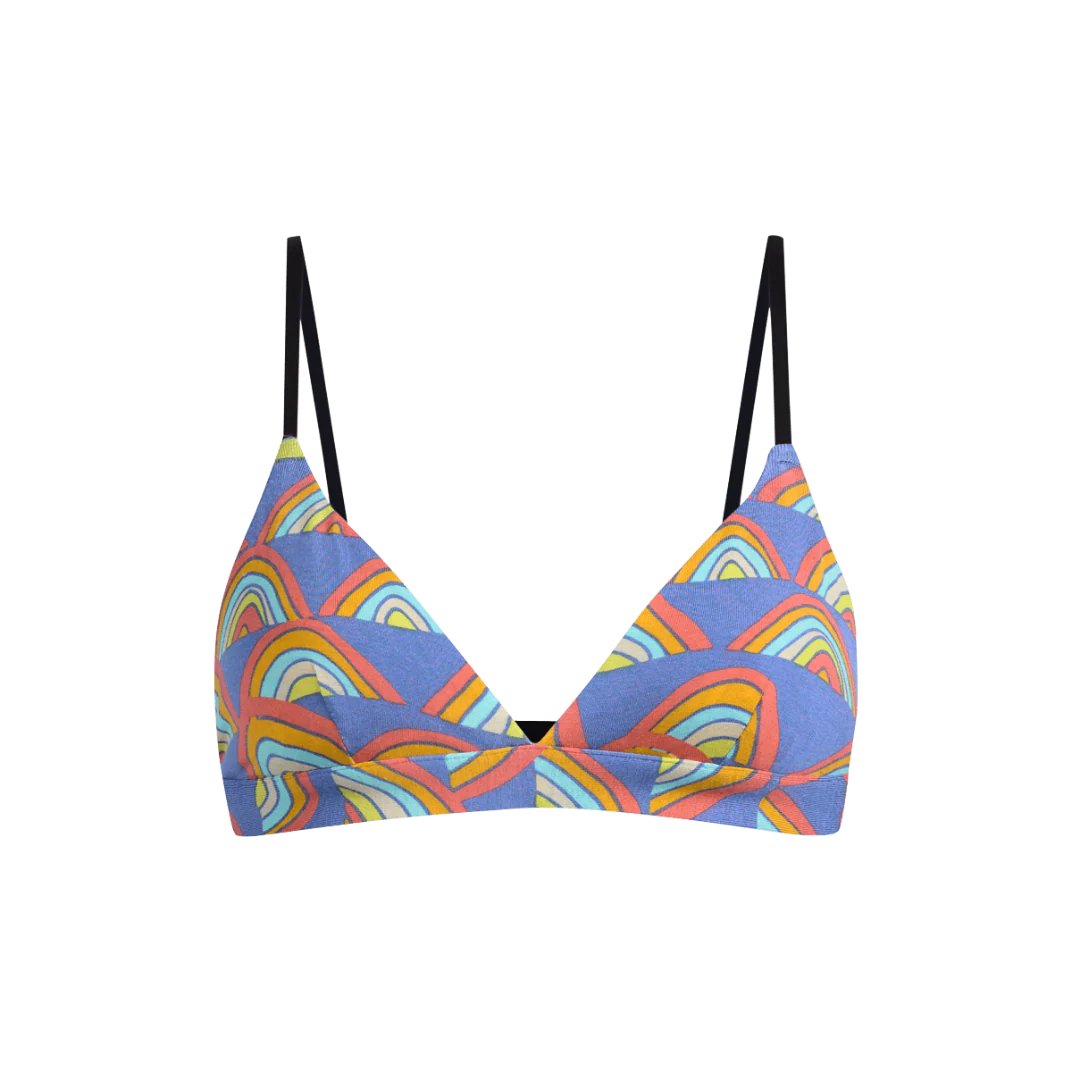 UltraModal™ FeelFree Triangle Bralette | Retro Rainbows