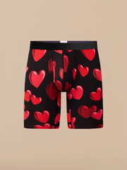 UltraModal™ Core Long Boxer Brief w/ Fly | Floating Hearts