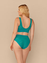 All Over Lace Scoop Bralette | Peacock Teal