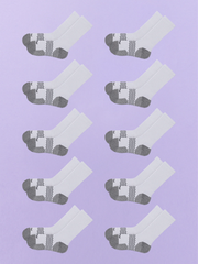 Active Crew Sock 10-Pack | Heather Grey Pack