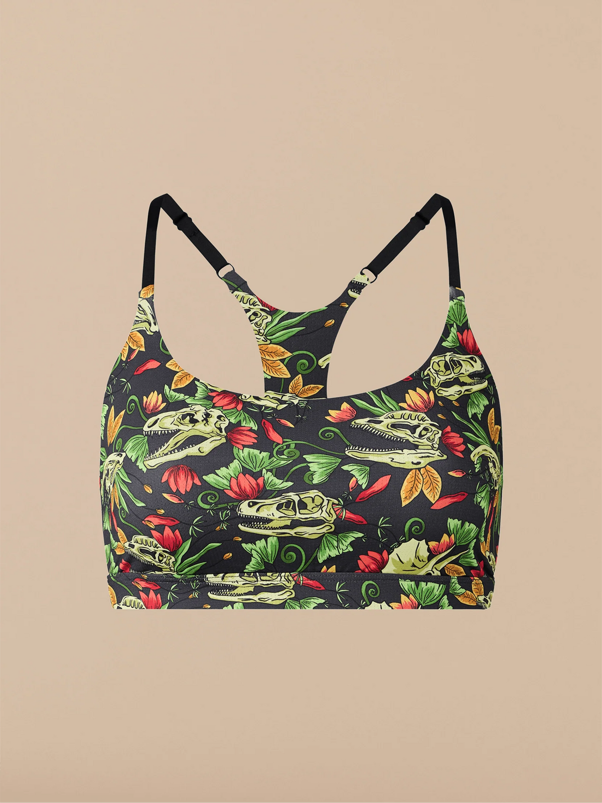 Breathe Racerback Bralette | Jurassic Garden