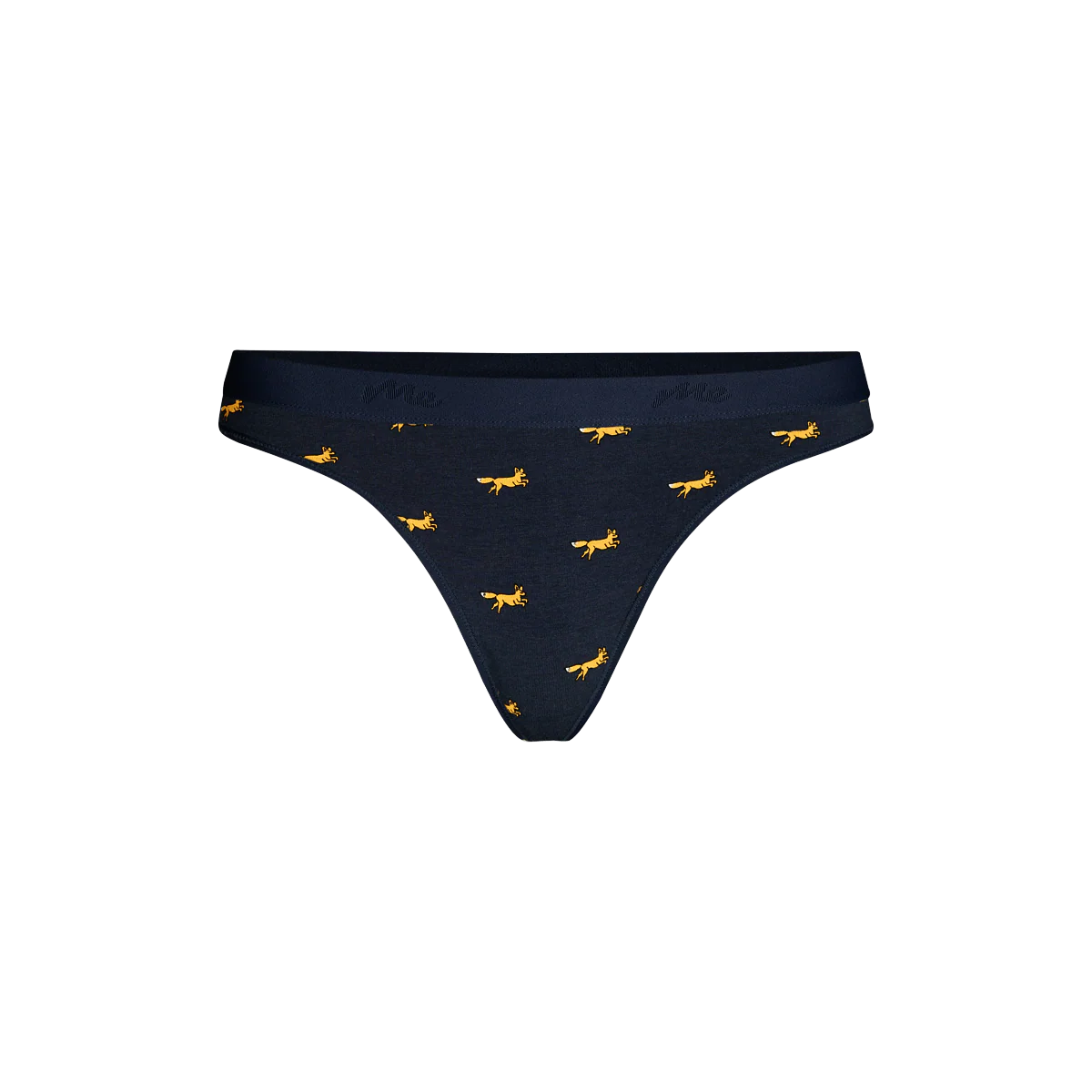 Stretch Cotton Mid-Rise Thong | Foxes