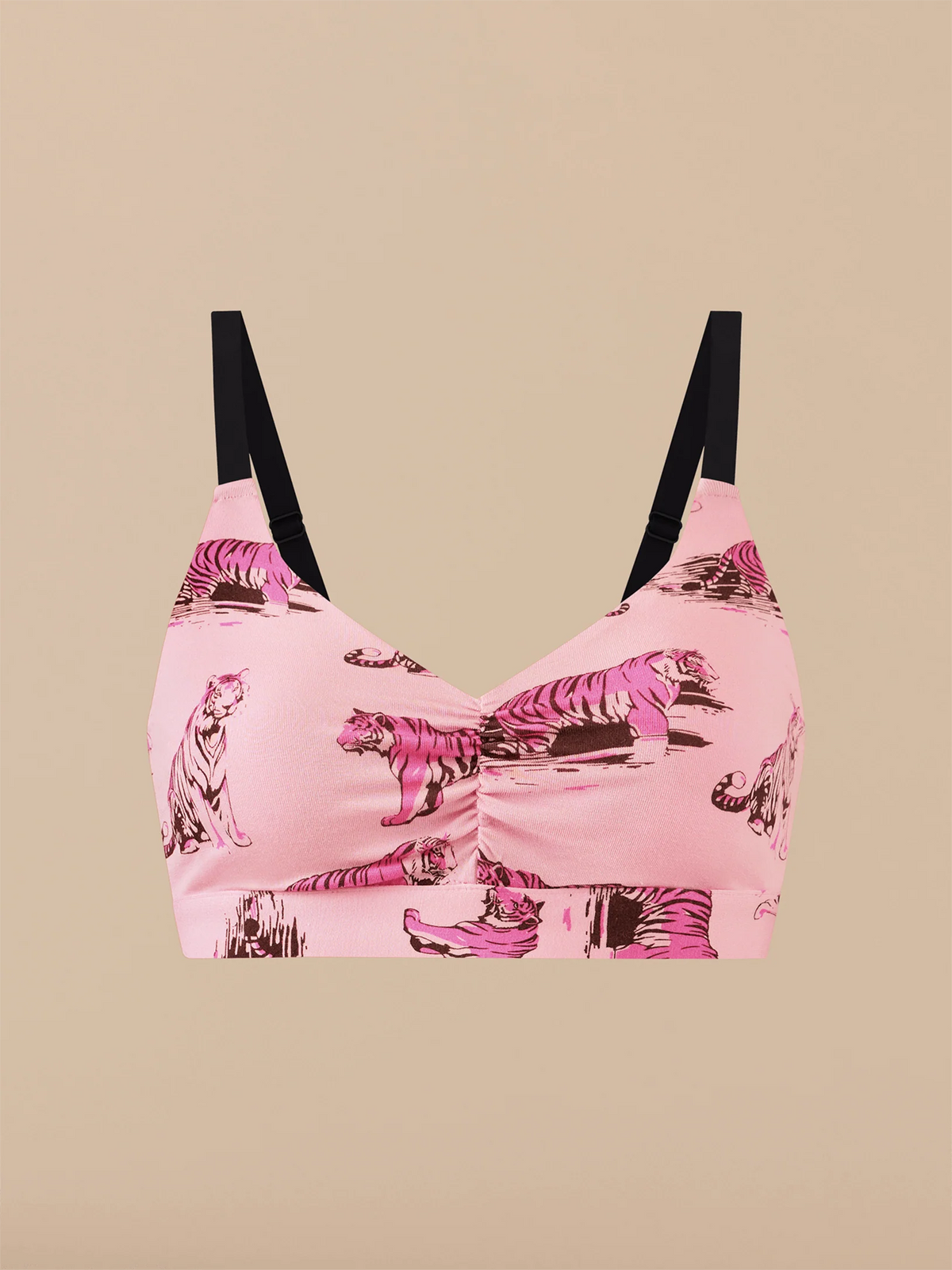Curvy UltraModal™ FeelFree Ruched Bralette | Tiger Pop