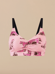Curvy UltraModal™ FeelFree Ruched Bralette | Tiger Pop