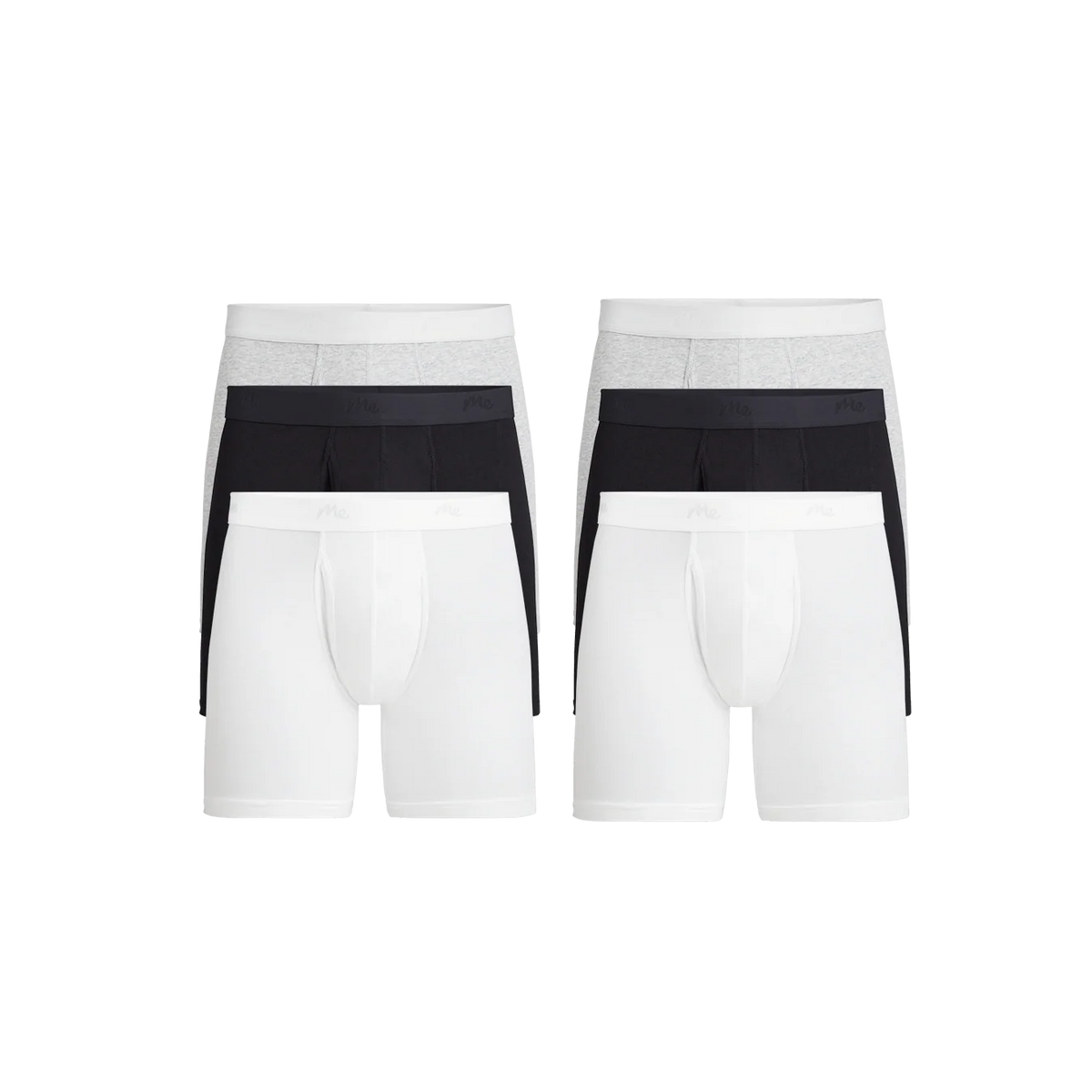 Stretch Cotton Boxer Brief w/ Fly 6-Pack | Cotton Classic pack