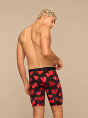 UltraModal™ Core Long Boxer Brief w/ Fly | Floating Hearts