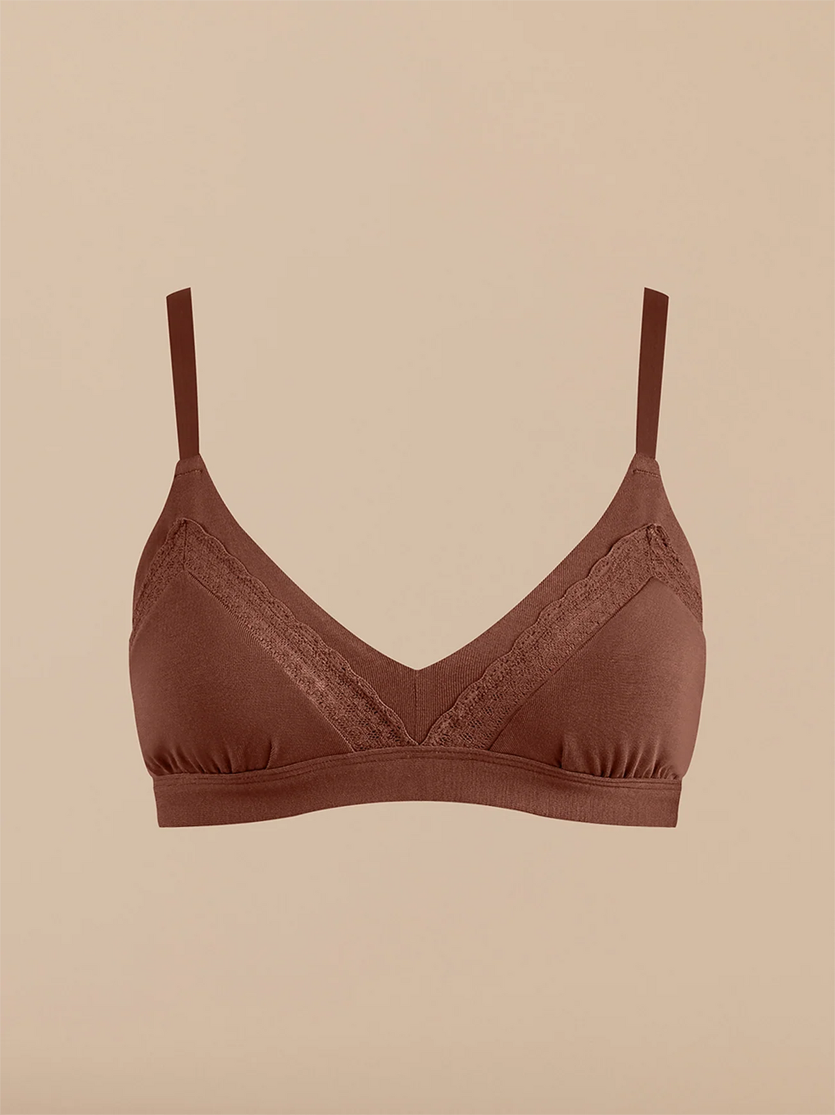 UltraModal™ Lace Triangle Bralette | Walnut Shell