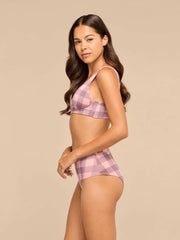 UltraModal™ FeelFree High Waist Cheeky | Blush Plaid
