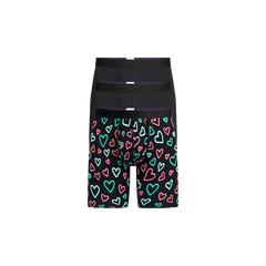 UltraModal™ Core Long Boxer Brief w/ Fly 3-Pack | Electric Hearts Pack