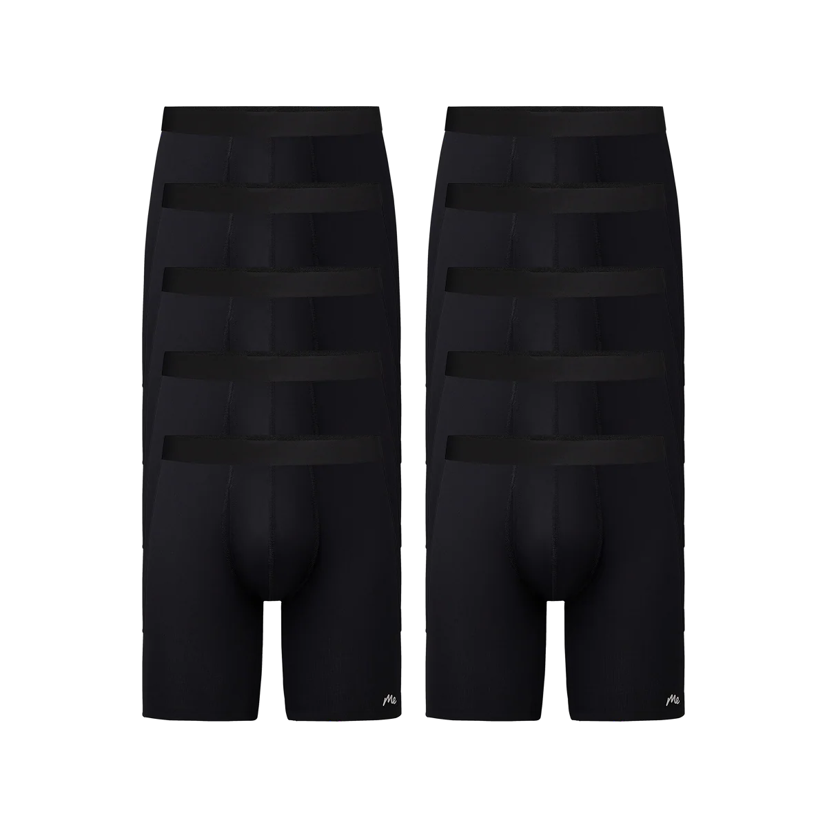 Breathe Long Boxer Brief w/ Fly 10-Pack | Black Pack