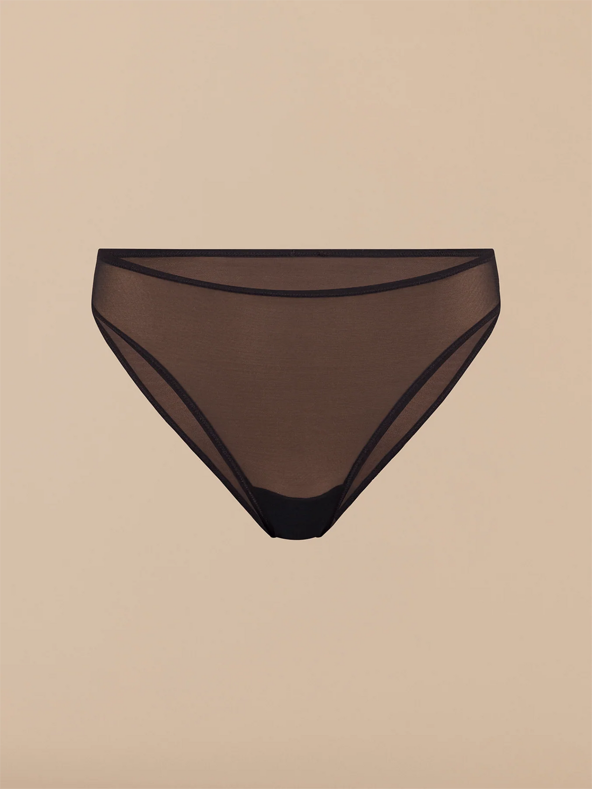 Women's Mesh High Leg Bikini | Black