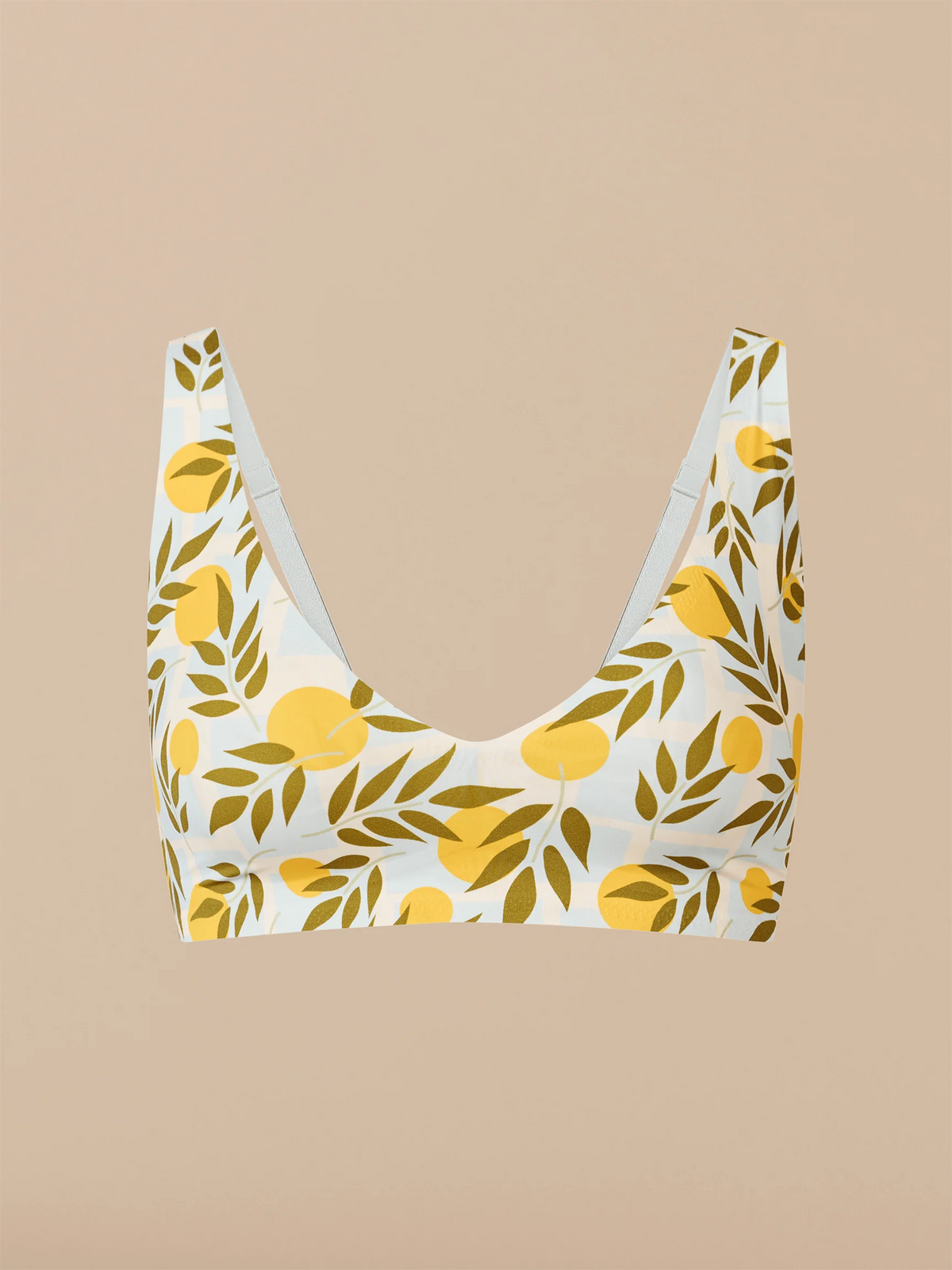 Seamless Plunge Bralette | Summer Oranges