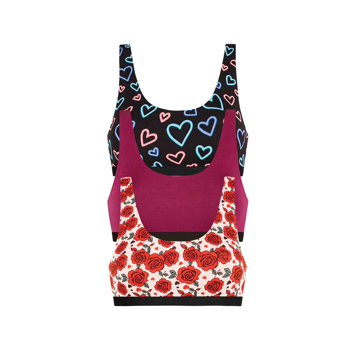 UltraModal™ Core Scoop Bralette 3-Pack | Electric Love Pack