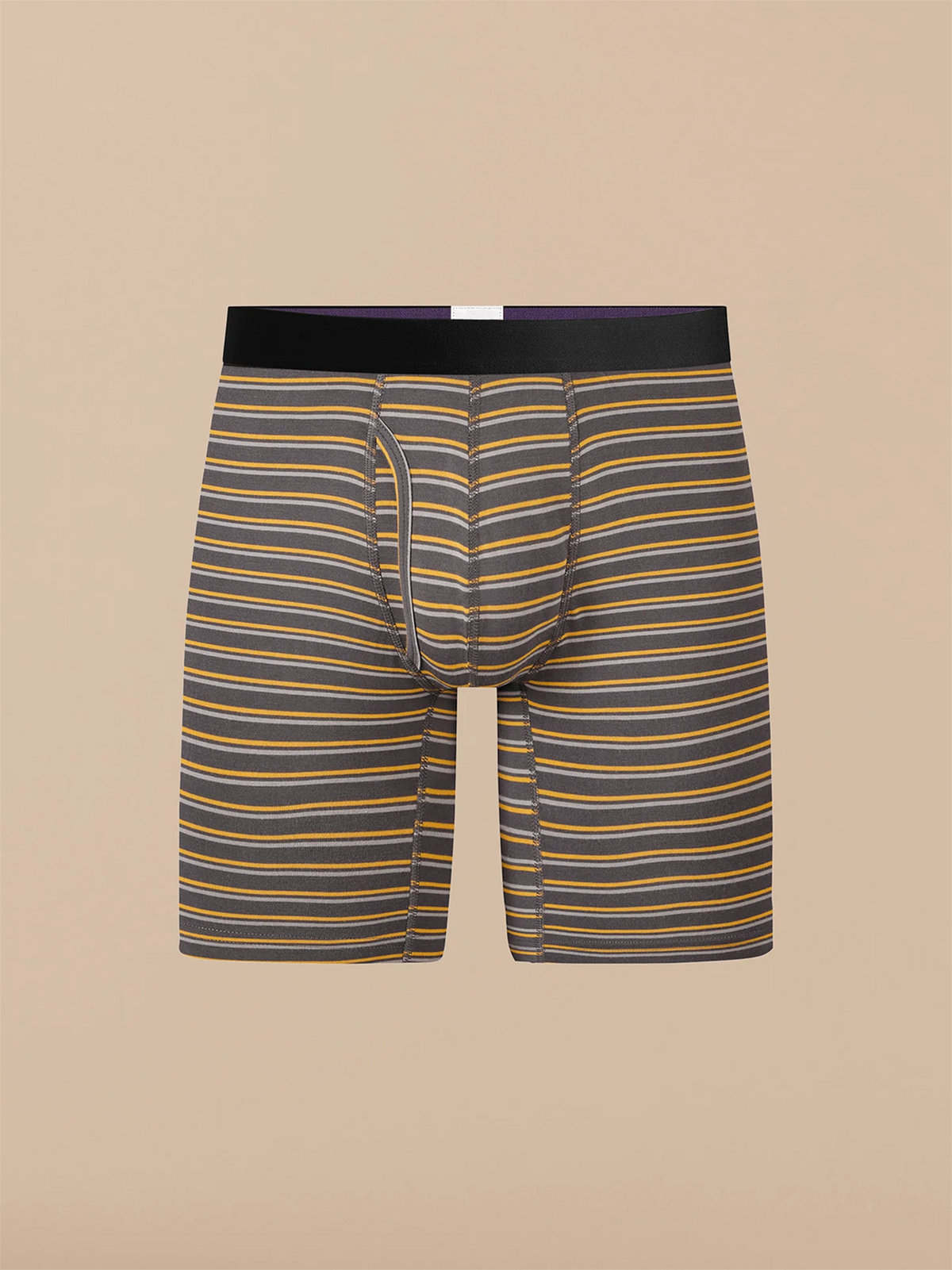 UltraModal™ Core Long Boxer Brief w/ Fly | Fall Stripes