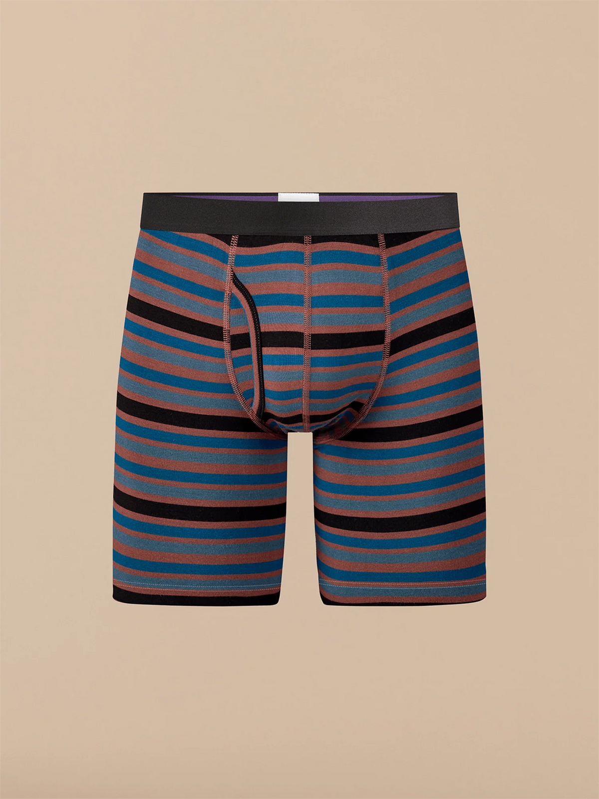UltraModal™ Core Ball Caddy™ Long Boxer Brief w/ Fly | Canyon Stripes