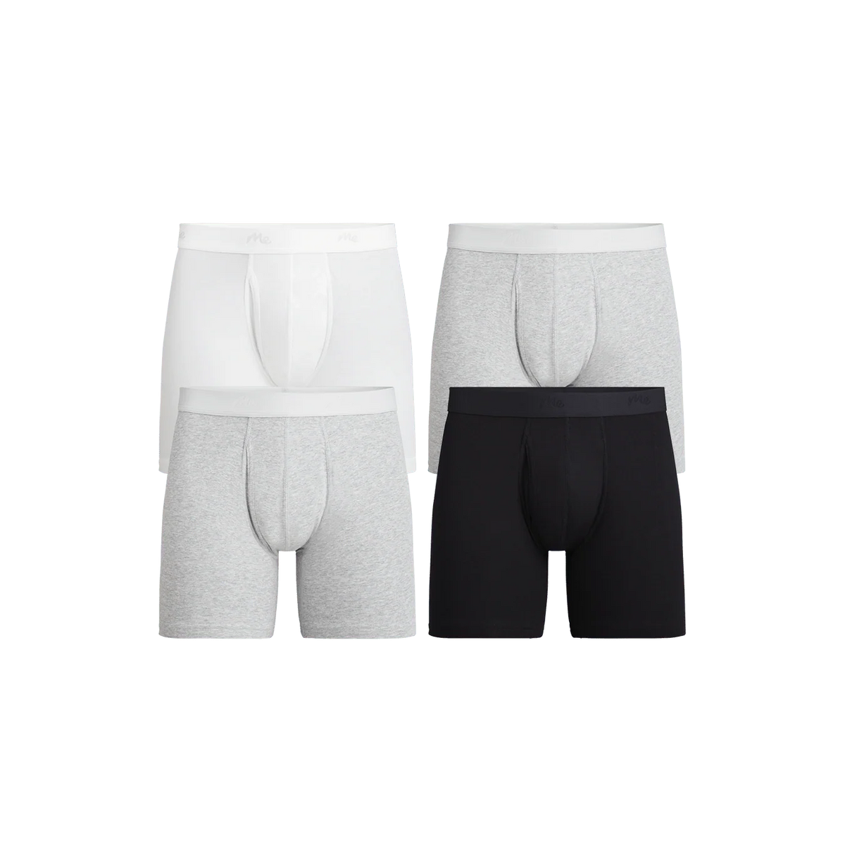 Stretch Cotton Boxer Brief w/ Fly 4-Pack | Cotton Classic Pack