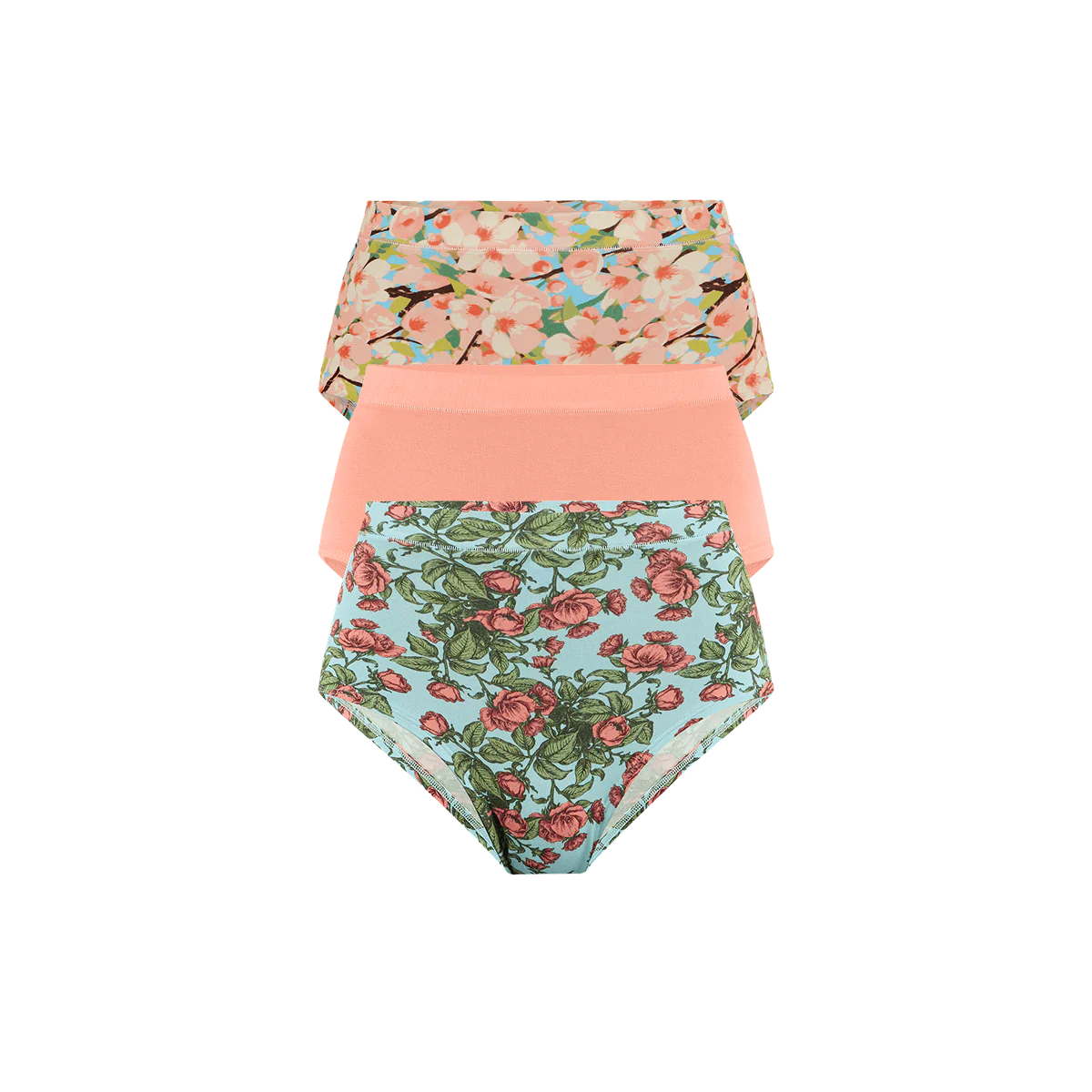UltraModal™ FeelFree High-Waisted Cheeky 3-Pack | Blossom Pack