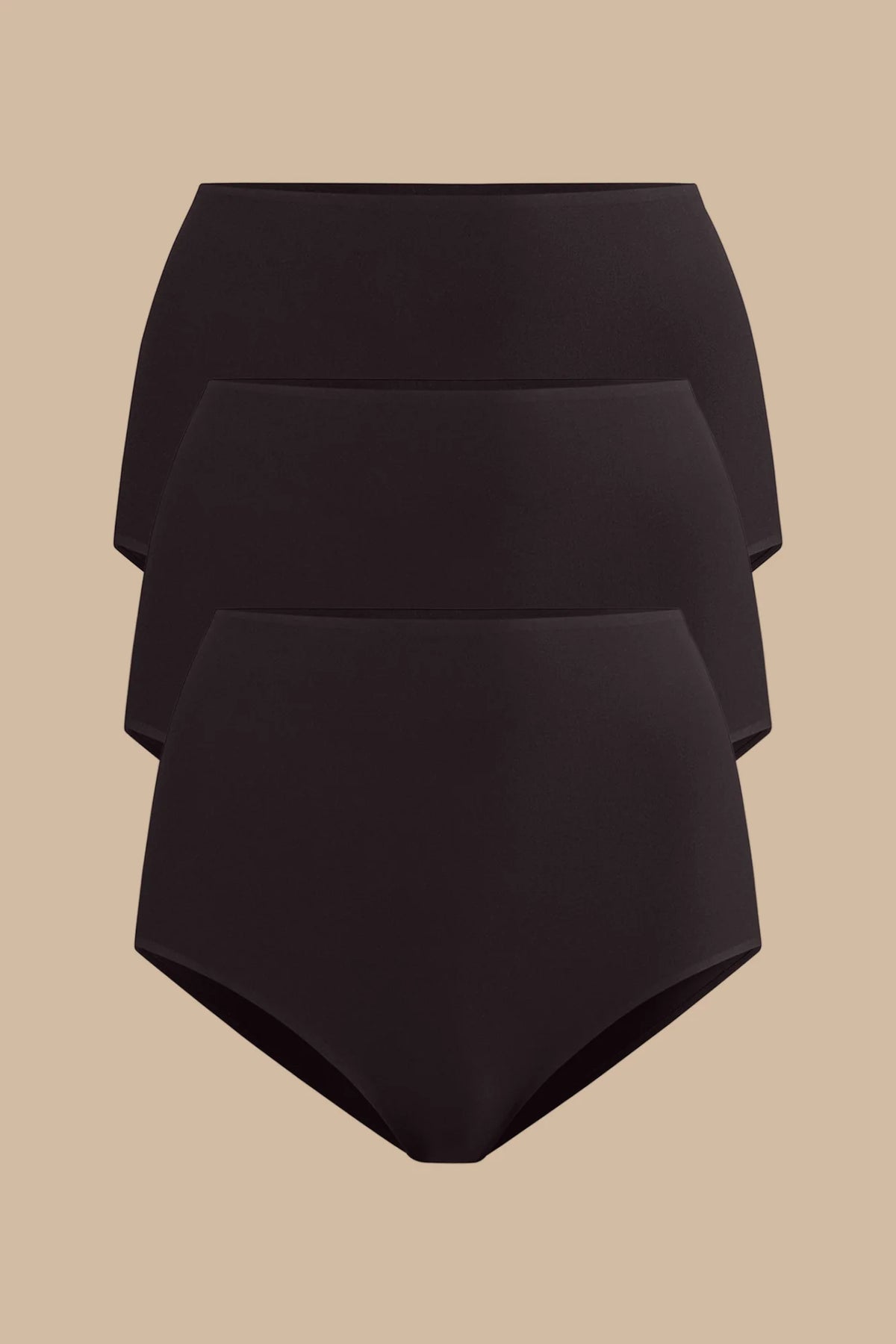 Seamless High-Waisted Shortie 3-Pack | Black