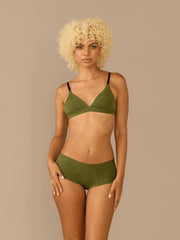 UltraModal™ FeelFree Triangle Bralette | Heather Olive