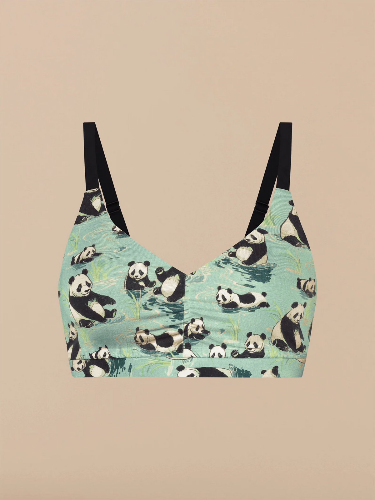 Curvy UltraModal™ FeelFree Ruched Bralette | Panda Bath