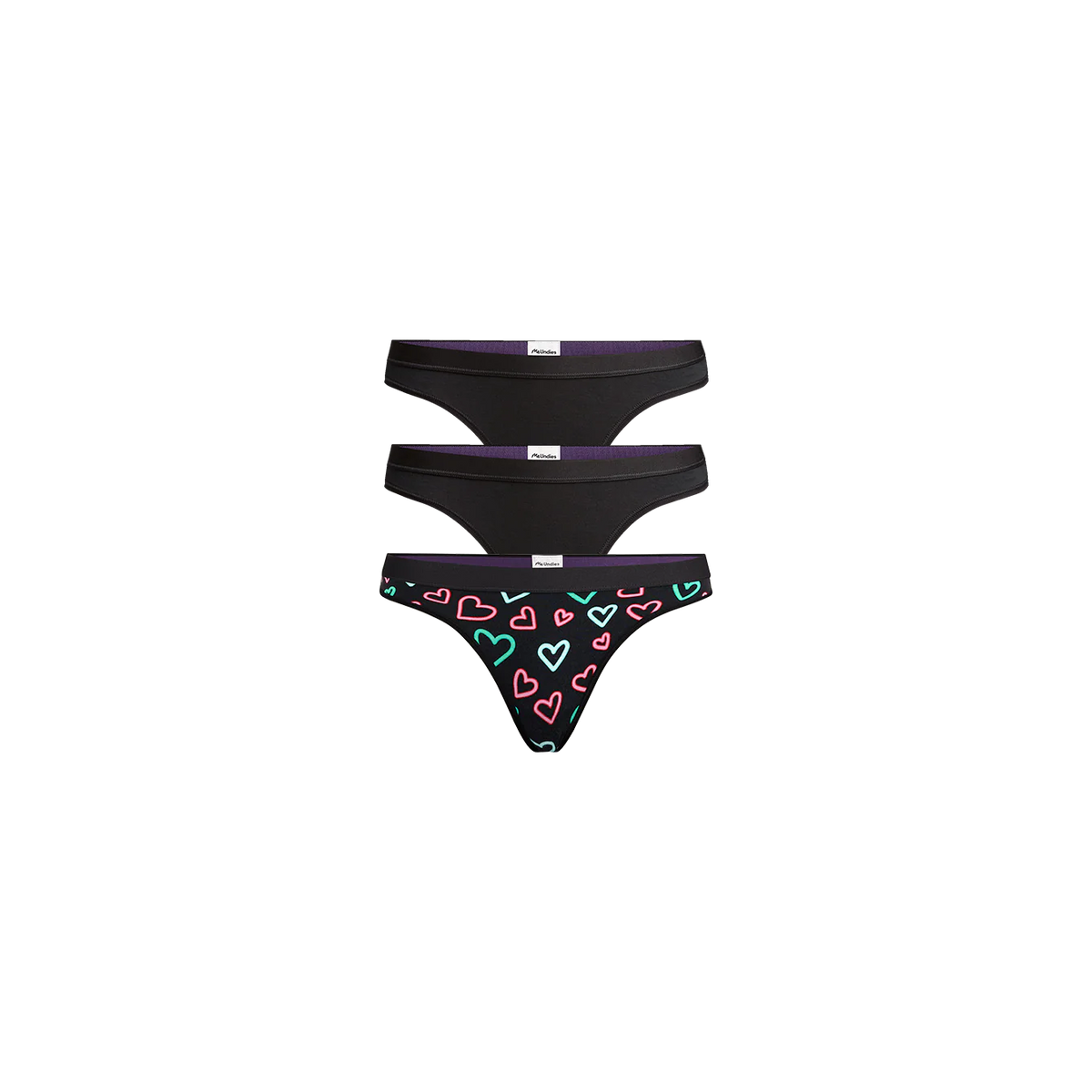 UltraModal™ Core Thong 3-Pack | Electric Hearts Pack