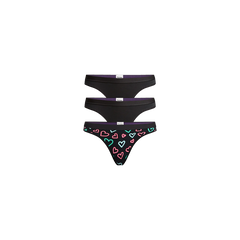 UltraModal™ Core Thong 3-Pack | Electric Hearts Pack
