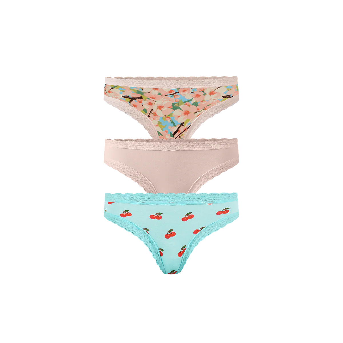 UltraModal™ Lace Tanga 3-Pack | Cherry Blossom Pack