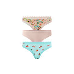 UltraModal™ Lace Tanga 3-Pack | Cherry Blossom Pack