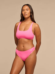 Breathe Strappy Back Bralette | Knockout Pink