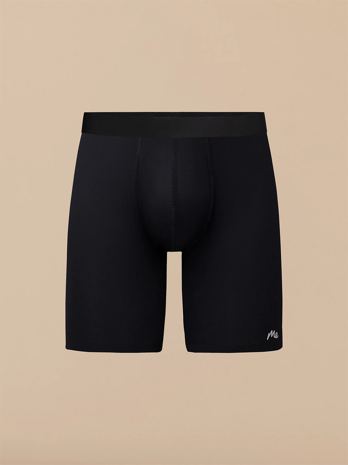 Breathe Long Boxer Brief w/ Fly | Black
