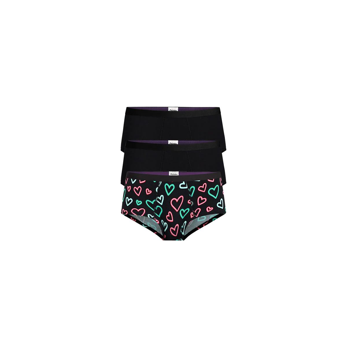 UltraModal™ Core Cheeky Brief 3-Pack | Electric Hearts Pack