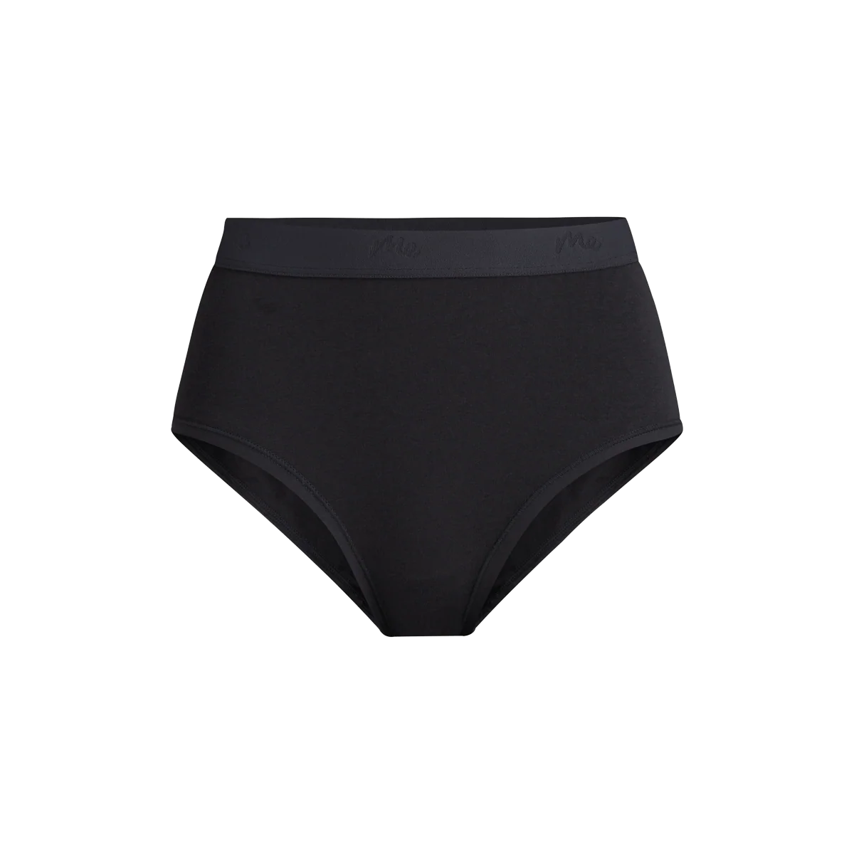 Stretch Cotton High-Waist Brief | Black