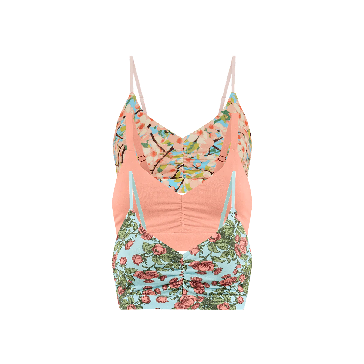 UltraModal™ FeelFree Ruched Bralette 3-Pack | Blossom Pack