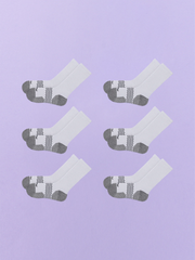 Active Crew Sock 6-Pack | Heather Grey Pack