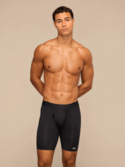Breathe Long Boxer Brief w/ Fly | Black