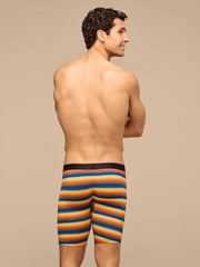 UltraModal™ Core Long Boxer Brief w/ Fly | Sunrise Stripes